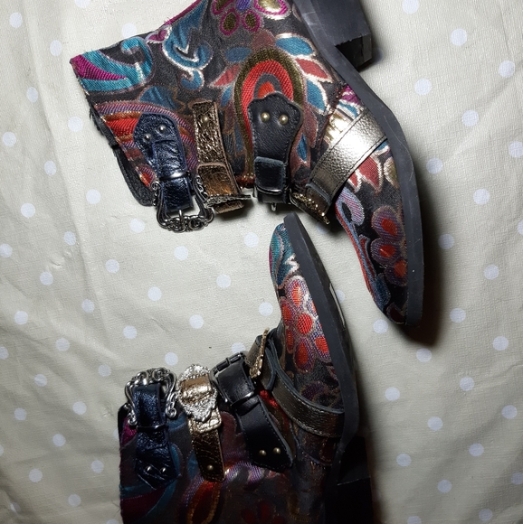 EXCLUSIVE Funky metallic boots Vintage Nego price - Picture 7 of 16